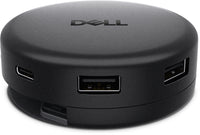 DELL DA326 Kabelgebunden USB 3.2 Gen 1 (3.1 Gen 1) Type-C Schwarz