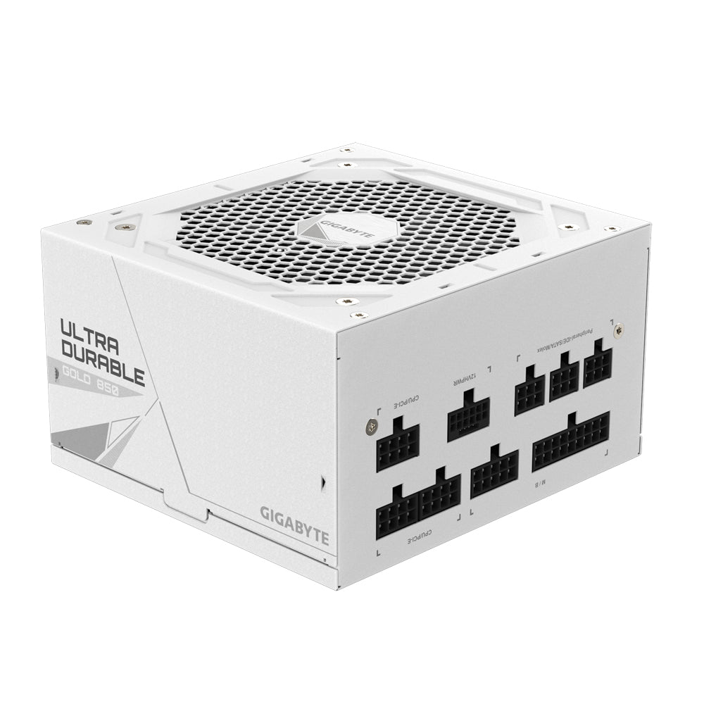 GIGABYTE UD850GM PG5W Netzteil - PCIe 5.0, 80 PLUS Gold, Vollmodulares Design, 120-mm-Lüfter, ATX 3.0 kompatibel, EU-Stecker