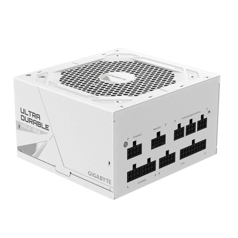 GIGABYTE UD850GM PG5W Netzteil - PCIe 5.0, 80 PLUS Gold, Vollmodulares Design, 120-mm-Lüfter, ATX 3.0 kompatibel, EU-Stecker
