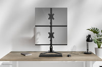 Neomounts DS45-600BL2V Monitorständer für zwei Bildschirme 10-32"