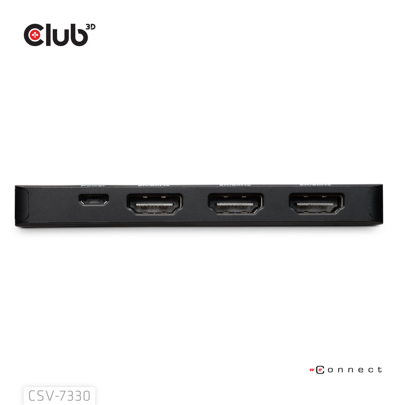 CLUB3D DisplayPort™ to Triple HDMI™ 8K60Hz Hub