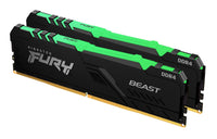 Kingston Technology FURY Beast RGB Speichermodul 16 GB 2 x 8 GB DDR4 288-pin DIMM