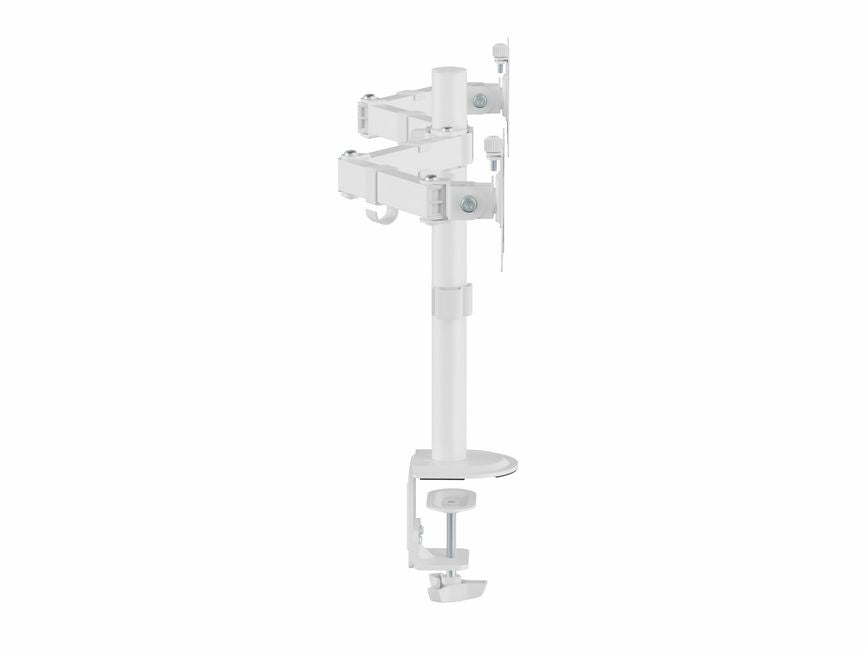 Equip 17"-32" Gelenk-Dual-Monitor-Tischhalterung, Weiß