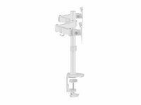 Equip 17"-32" Gelenk-Dual-Monitor-Tischhalterung, Weiß