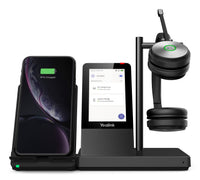 Yealink WH66 Dual Teams Persönliches Audio-Konferenzsystem Kabellos Kopfband Büro/Callcenter USB Typ-A Bluetooth Ladestation Schwarz