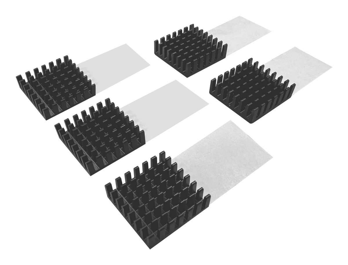 QNAP HS-M2SSD-07 Computerkühlsystem M.2 NVMe SSD Kühlkörper/Radiator Schwarz 5 Stück(e)