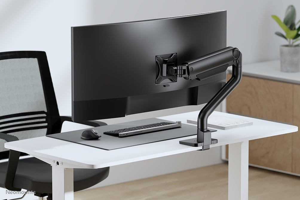 Neomounts DS70S-950BL1 Monitorarm 17-49" - Gasfeder - Topfix - 180°-Stopp