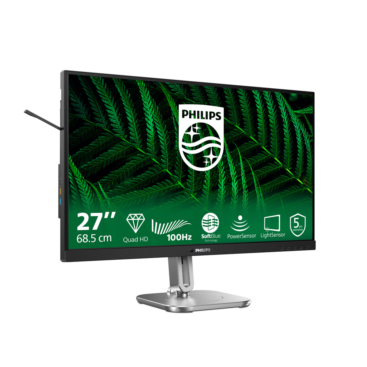 Philips 5000 series 27B2G5500/00 Computerbildschirm 68,6 cm (27") 2560 x 1440 Pixel Quad HD LCD Anthrazit