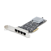 StarTech.com 4-Port 2.5 Gbit PCIe Netzwerkkarte, Intel I225-V, Dual-Port Computer LAN Karte, Multi-Gigabit NIC, PCI Express Server Netzwerkkarte, 2.5G Ethernet Adapter