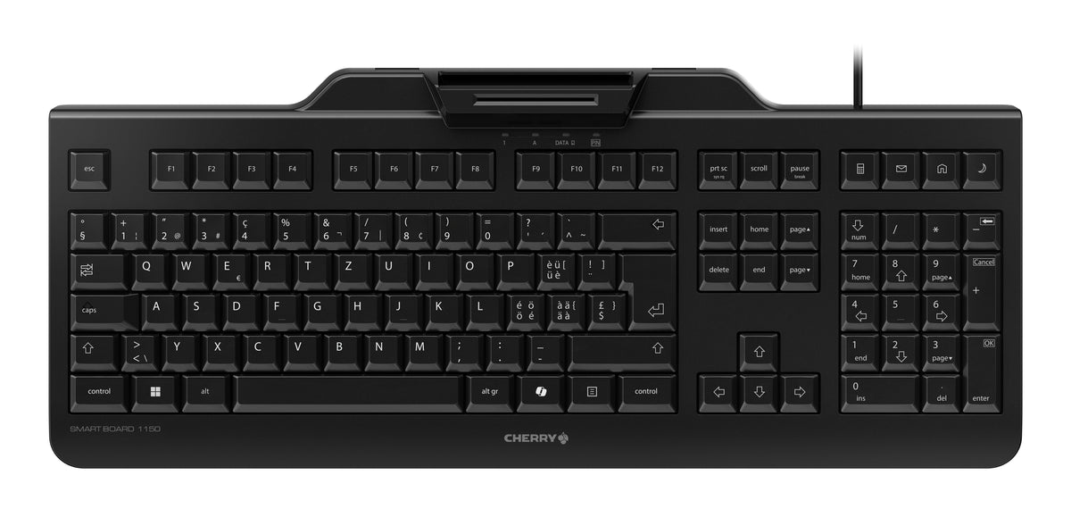 CHERRY Smart Board 1150 Tastatur Büro USB QWERTZ Schweiz Schwarz