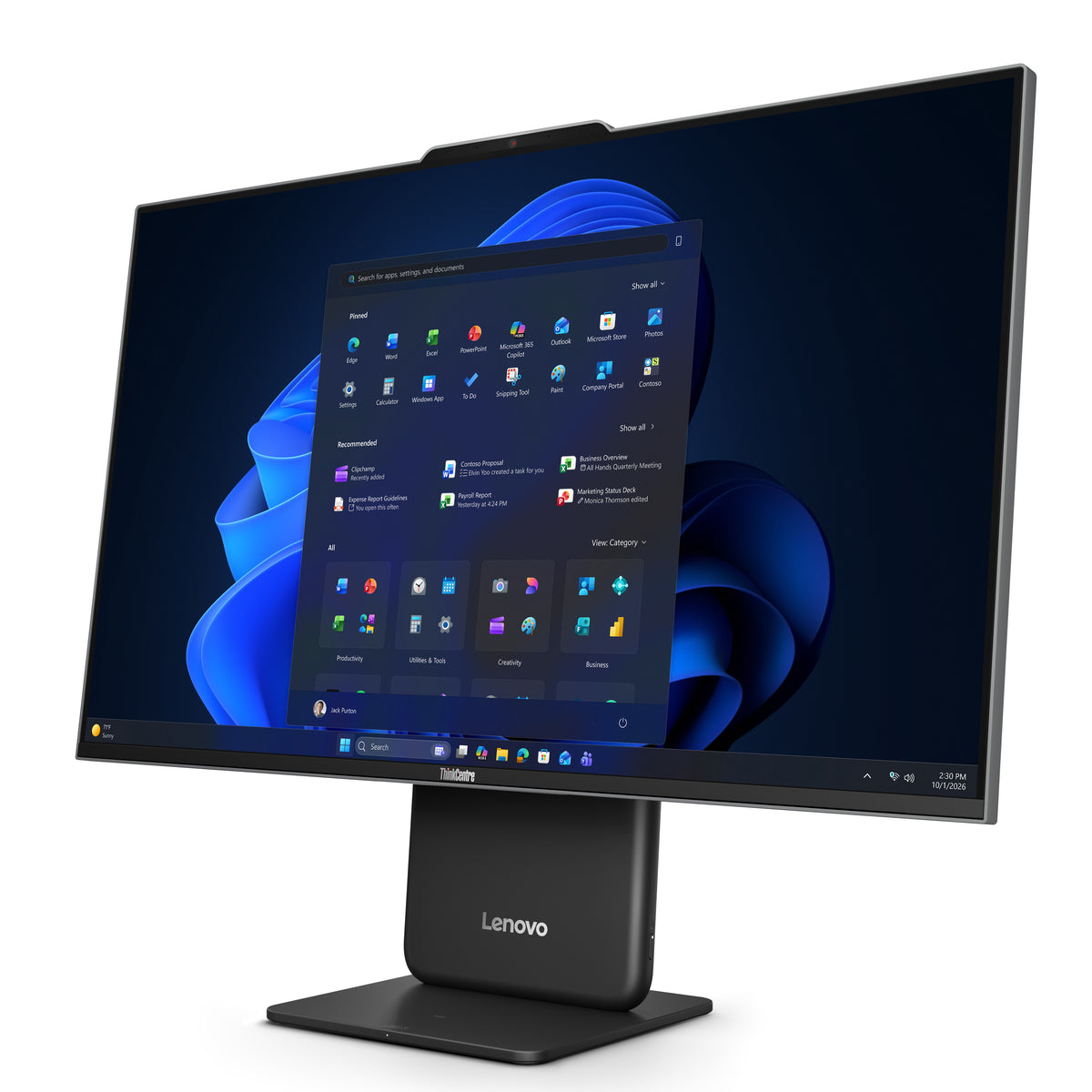 Lenovo ThinkCentre neo 50a 27 Gen 7 Intel Core 5 320 68,6 cm (27") 1920 x 1080 Pixel All-in-One-PC 16 GB LPDDR5x-SDRAM 512 GB SSD Windows 11 Pro Wi-Fi 6 (802.11ax) Grau