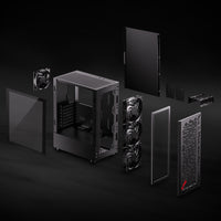 XPG VALOR AIR Midi-Tower Schwarz