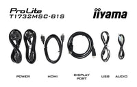 iiyama ProLite Computerbildschirm 43,2 cm (17") 1280 x 1024 Pixel SXGA LED Touchscreen Tisch Schwarz