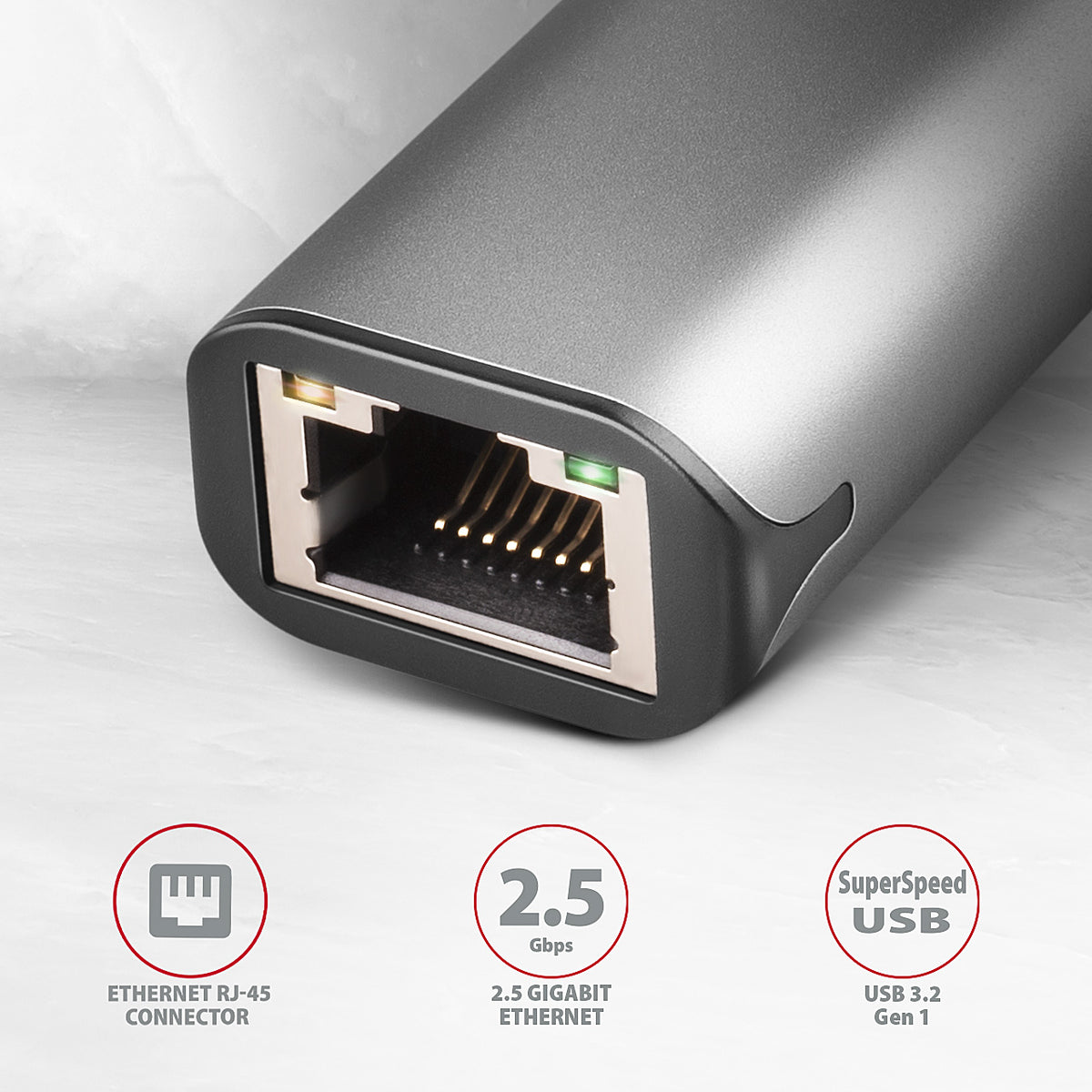 Axagon ADE-25RC SuperSpeed USB-C 2.5 Gigabit Ethernet Adapter
