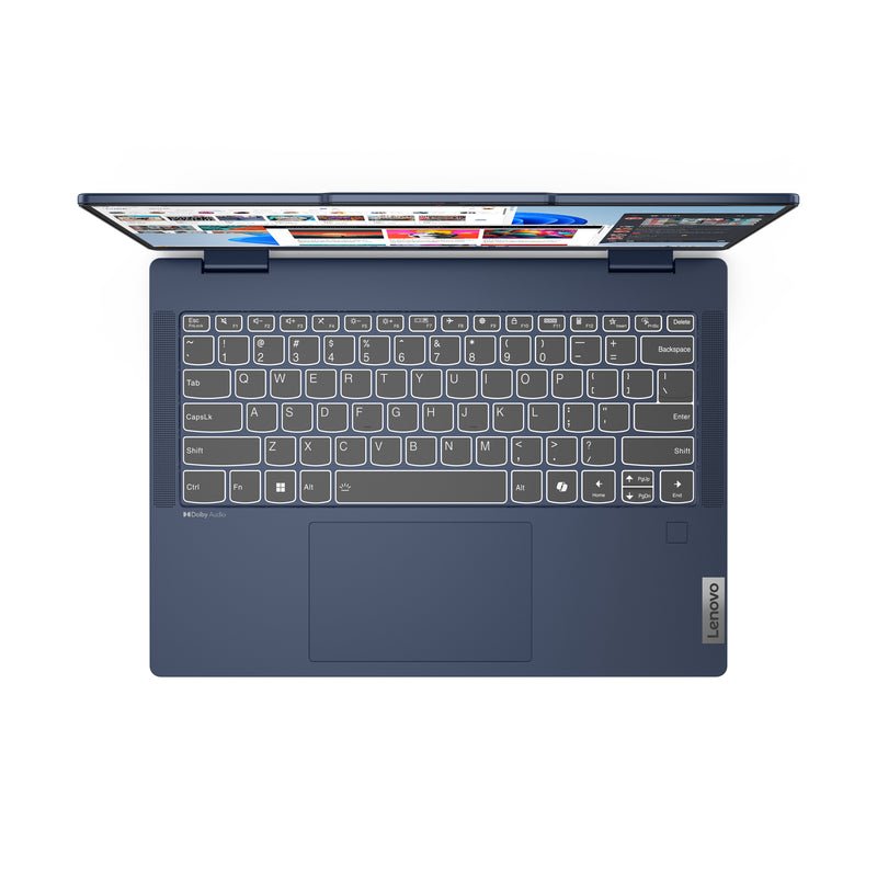 Lenovo IdeaPad 5 2-in-1 14IRH9 Intel® Core™ i5 i5-13420H Hybrid (2-in-1) 35,6 cm (14") Touchscreen WUXGA 16 GB LPDDR5x-SDRAM 512 GB SSD Wi-Fi 6 (802.11ax) Windows 11 Home Deutsch Blau