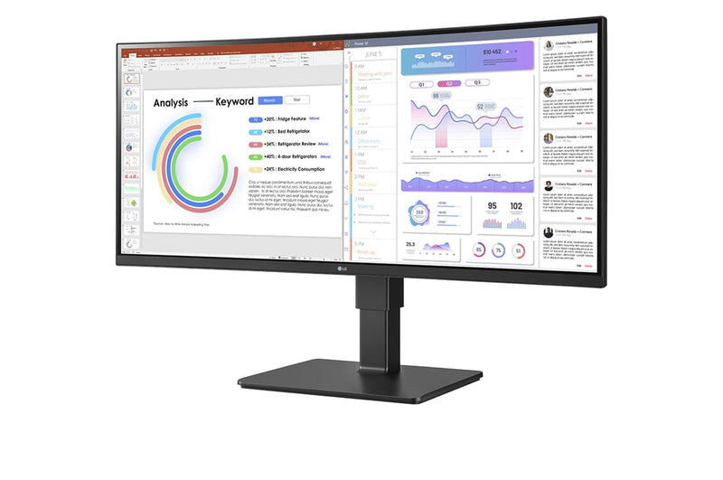 LG 34BQ77QC-B Computerbildschirm 86,4 cm (34") 3440 x 1440 Pixel UltraWide Dual Quad HD LCD Schwarz