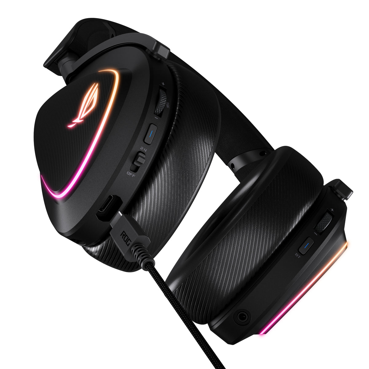 ASUS ROG DELTA II Kopfhörer Verkabelt & Kabellos Kopfband Gaming USB Typ-C Bluetooth Schwarz