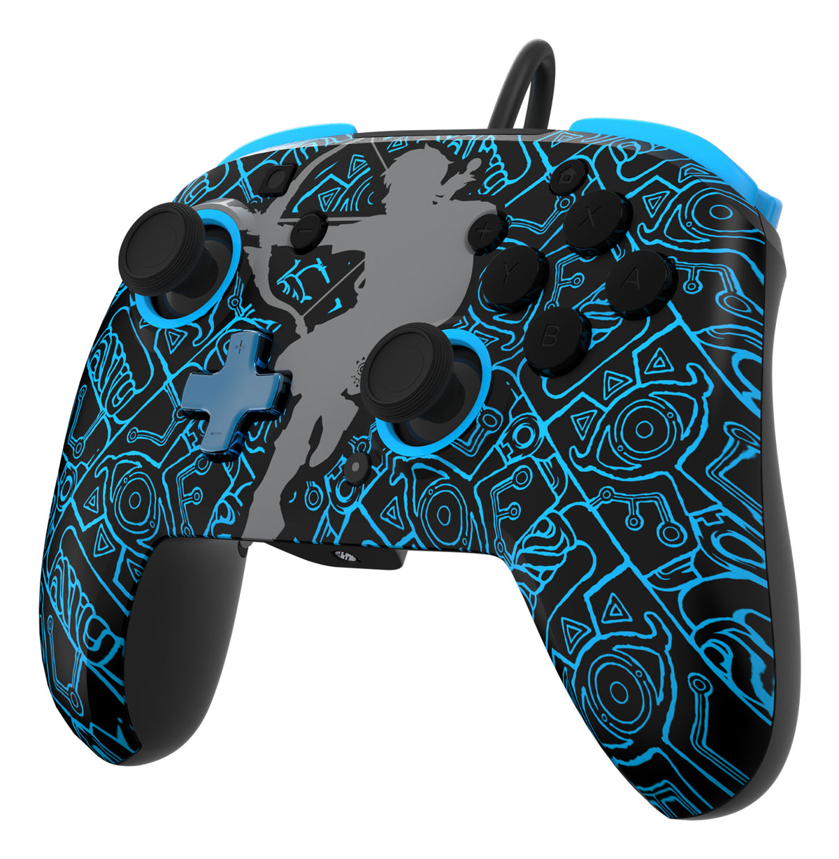 PDP Rematch: Sheikah Shoot Schwarz, Blau USB Gamepad Analog / Digital Nintendo Switch, Nintendo Switch Lite, Nintendo Switch OLED