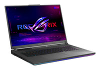 ASUS ROG Strix G18 G814PP-S8014W AMD Ryzen™ 9 8940HX Laptop 45,7 cm (18") WUXGA 32 GB DDR5-SDRAM 1 TB SSD NVIDIA GeForce RTX 5070 Wi-Fi 6E (802.11ax) Windows 11 Home Schwarz, Grau QWERTZ Deutsch