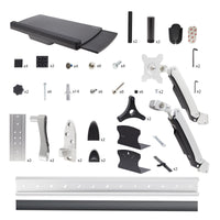 StarTech.com Workstation Wandhalterung, VESA-Halterung für 32" Monitor (10kg), Schwenkbare Monitorhalterung mit Tastaturarm