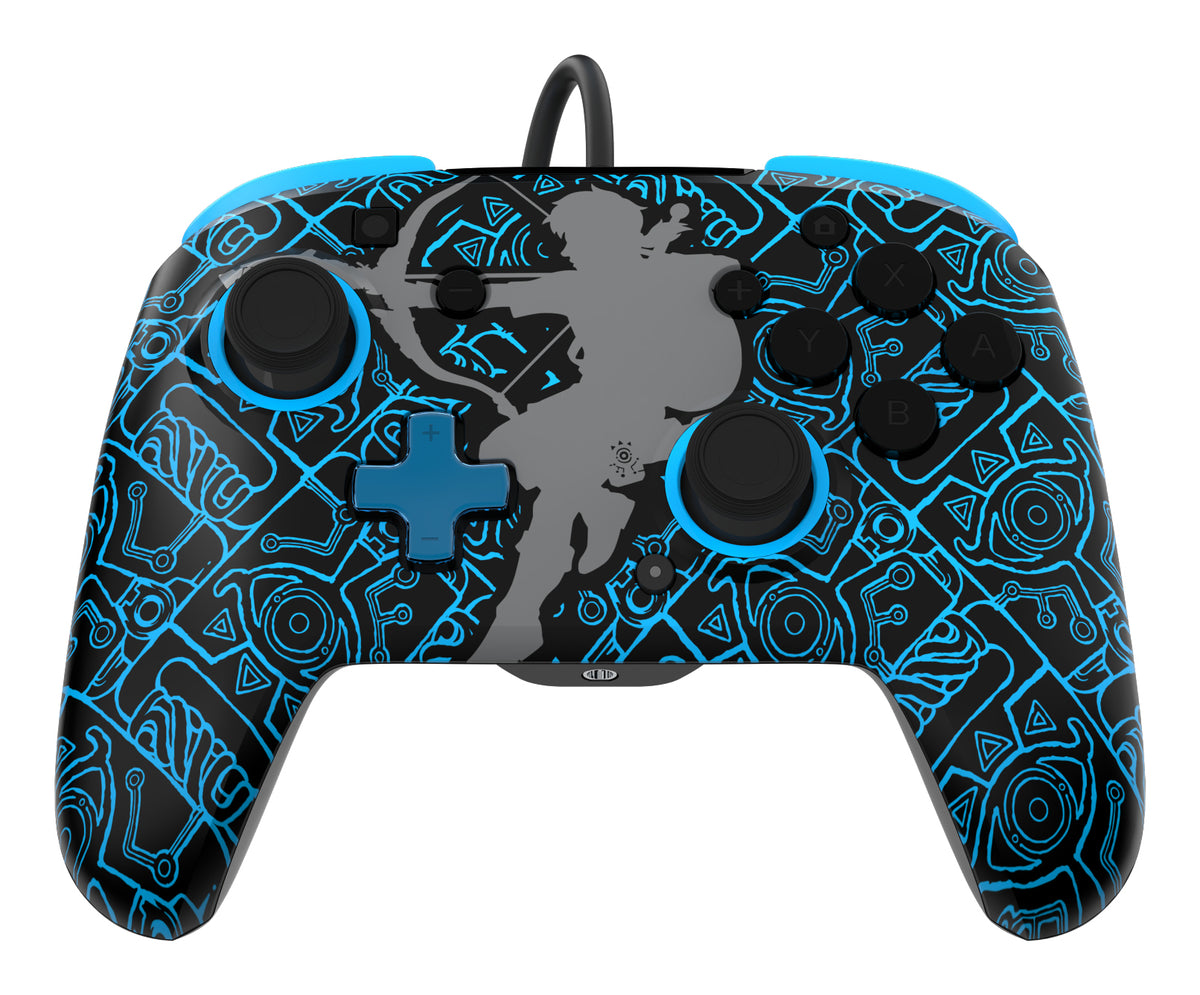 PDP Rematch: Sheikah Shoot Schwarz, Blau USB Gamepad Analog / Digital Nintendo Switch, Nintendo Switch Lite, Nintendo Switch OLED