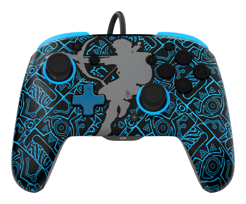 PDP Rematch: Sheikah Shoot Schwarz, Blau USB Gamepad Analog / Digital Nintendo Switch, Nintendo Switch Lite, Nintendo Switch OLED