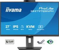 iiyama ProLite XB2797QSNPH-B1 27IN IPS LCD 4MS 2560X1440 350CD/M2 HDMI/DP/USB 2 Computerbildschirm 68,6 cm (27") 2560 x 1440 Pixel Quad HD Schwarz
