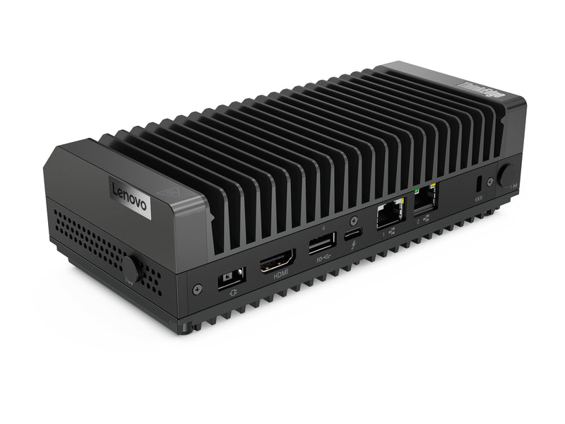 Lenovo ThinkEdge SE30 Intel® Celeron® 6305E 8 GB DDR4-SDRAM 256 GB SSD Windows 11 IoT Enterprise Mini PC Mini-PC Schwarz