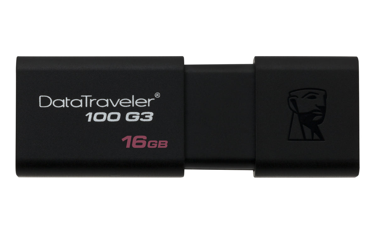 Kingston Technology DataTraveler 100 G3 USB-Stick 16 GB USB Typ-A 3.2 Gen 1 (3.1 Gen 1) Schwarz
