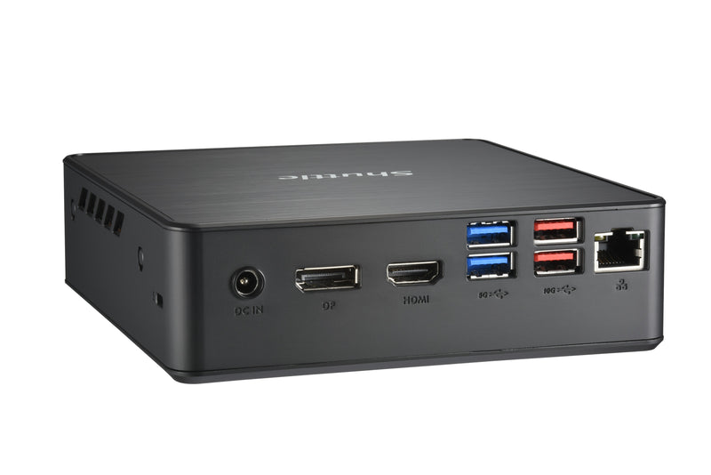 Shuttle XPC Nano PC NC40U3, Intel Core i3-1215U, 1x HDMI, 1x DP,1xUSB-C/DP, 6x USB3.2, 1x 2.5" bay, 2x M.2, 1x LAN, RAID, 24/7 Dauerbetrieb, inkl. VESA & Stand