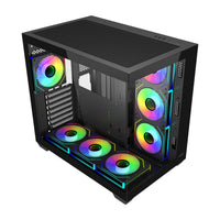 FSP M341-BA Gehäuse Midi Tower mITX, mATX, ATX Schwarz ARGB