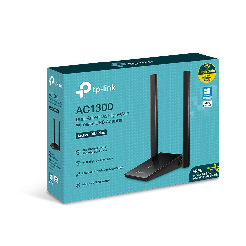 TP-Link AC1300 Dual-High-Gain-Antennen WLAN-USB-Adapter