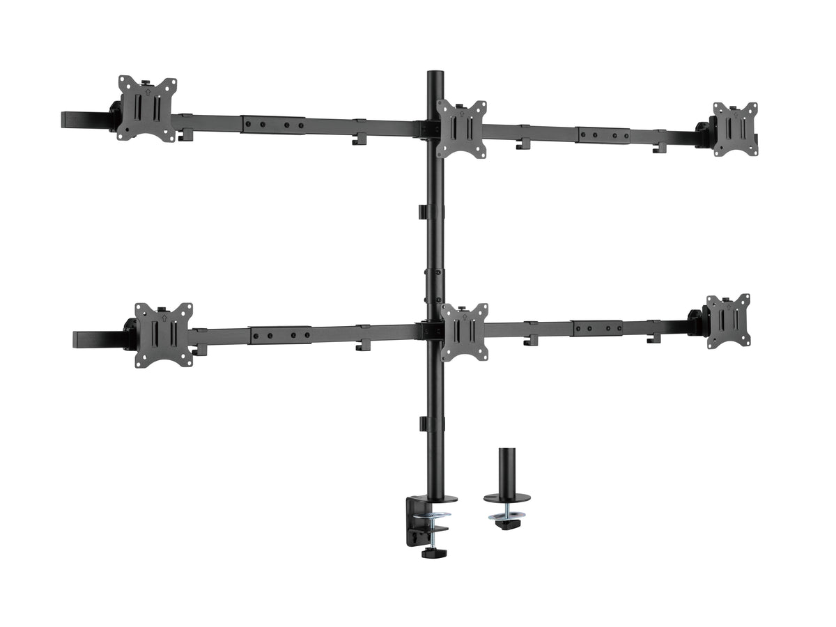 Equip 17"-32" Schwenkbare 6-Monitor-Schreibtischhalterung