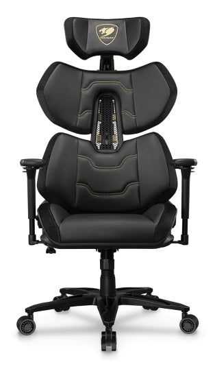 COUGAR Terminator Elite Gold PC-Gamingstuhl Gepolsterter Sitz Schwarz, Gold