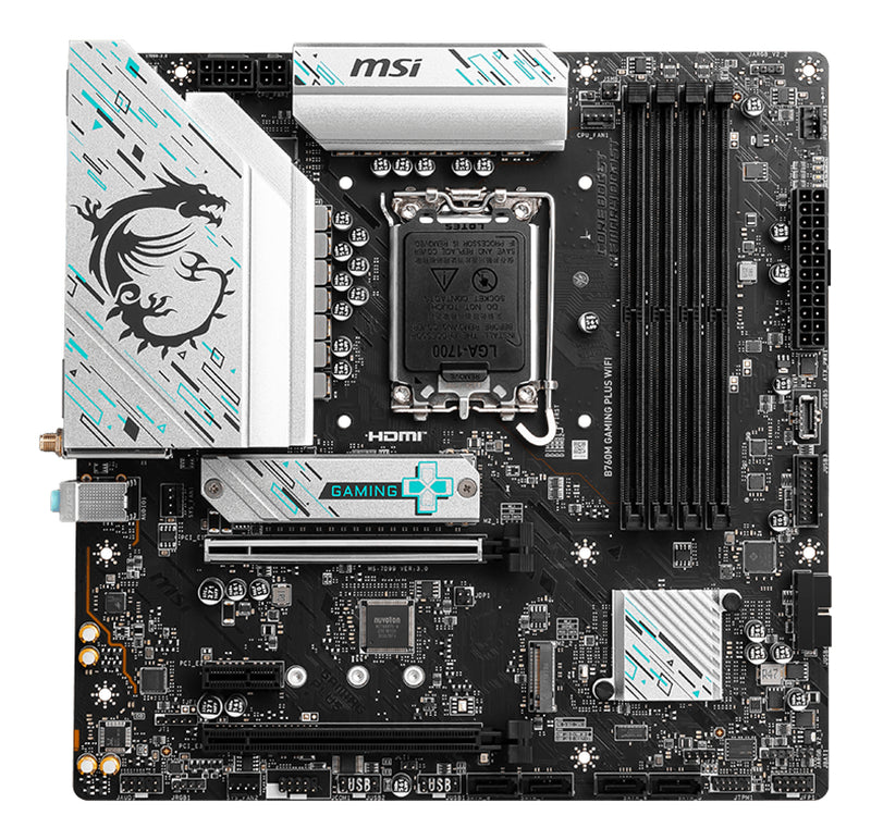 MSI B760M GAMING PLUS WIFI Motherboard Intel B760 LGA 1700 micro ATX
