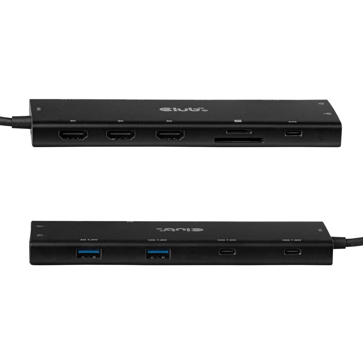 CLUB3D 12-in-1 USB-C® auf Triple HDMI™ Hub DP2.1 PD3.0 100W 1m
