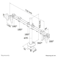 Neomounts FPMA-D960DG Monitorarm 10-27"