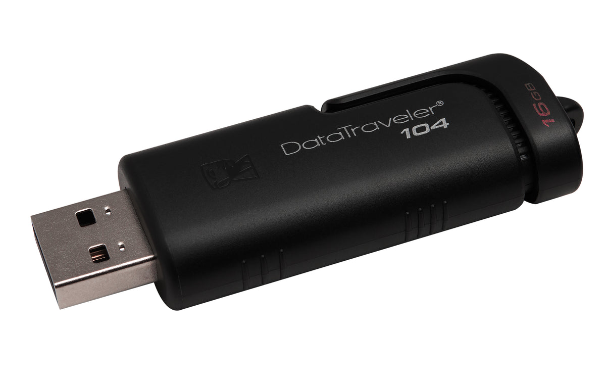 Kingston Technology DataTraveler 104 USB-Stick 16 GB USB Typ-A 2.0 Schwarz