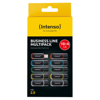 Intenso 3511551 USB-Stick 4 GB USB Typ-A 2.0 Schwarz, Rot, Grün, Transparent, Gelb, Blau