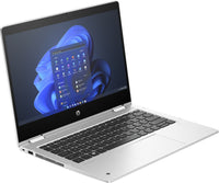 HP Pro x360 435 G10 AMD Ryzen™ 5 7530U Laptop 33,8 cm (13.3") Touchscreen Full HD 16 GB DDR4-SDRAM 512 GB SSD Wi-Fi 6E (802.11ax) Windows 11 Pro Silber