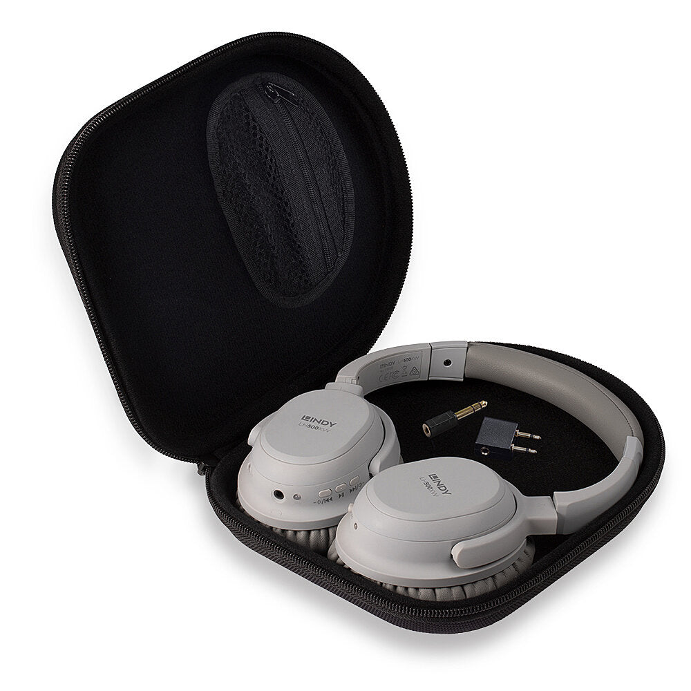 Lindy LH500XW Kopfhörer Verkabelt & Kabellos Kopfband Anrufe/Musik Mikro-USB Bluetooth Grau