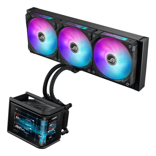 K ASUS ROG RYUO IV SLC 360 ARGB Komplettwasserkühlung für AMD und Intel CPUs schwarz