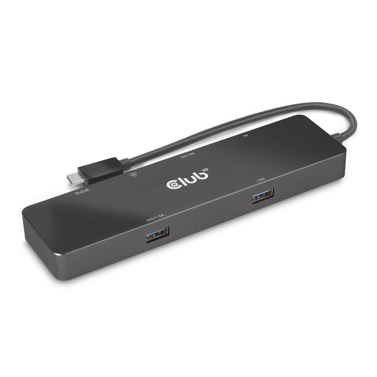 CLUB3D 6-in-1 USB3.2 Gen2 Typ-C Dual Displays Portable Dock mit USB Typ-C Video 4K60Hz