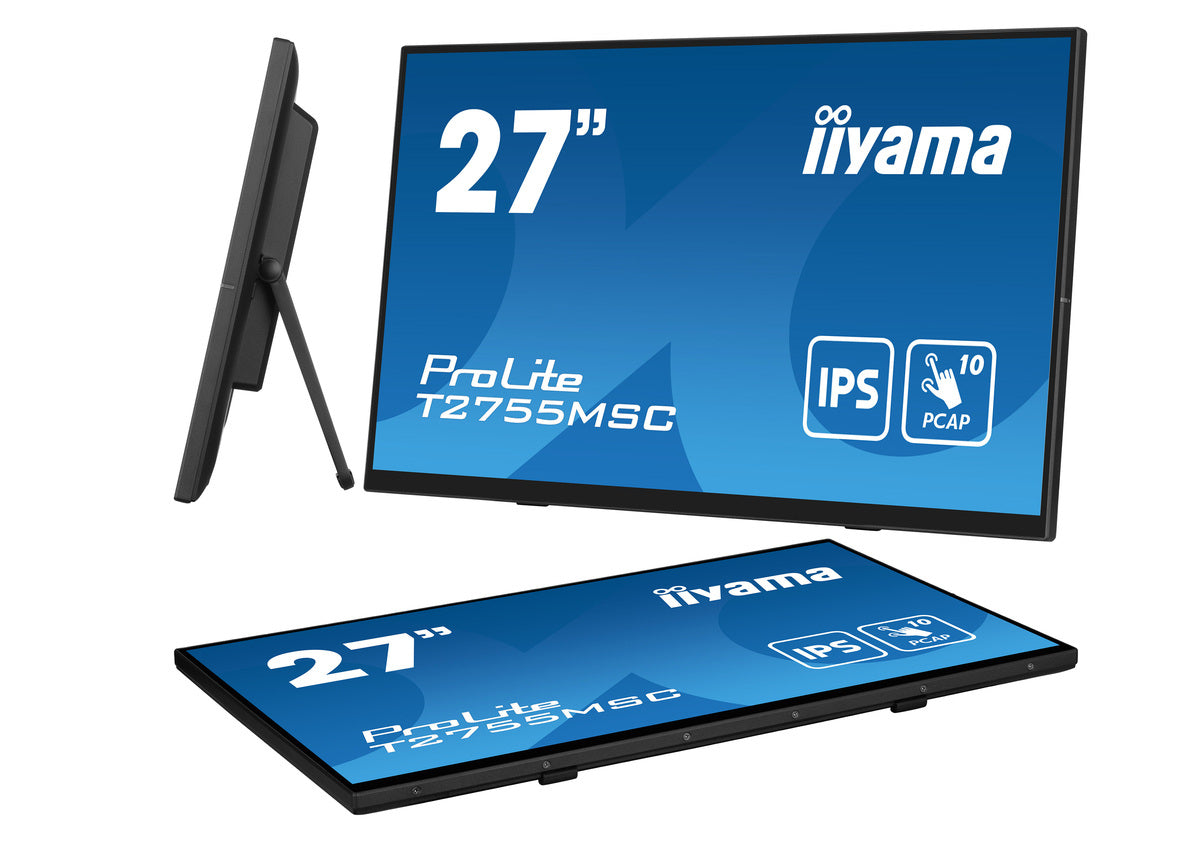 iiyama ProLite T2755MSC-B1 Computerbildschirm 68,6 cm (27") 1920 x 1080 Pixel Full HD LED Touchscreen Tisch Schwarz