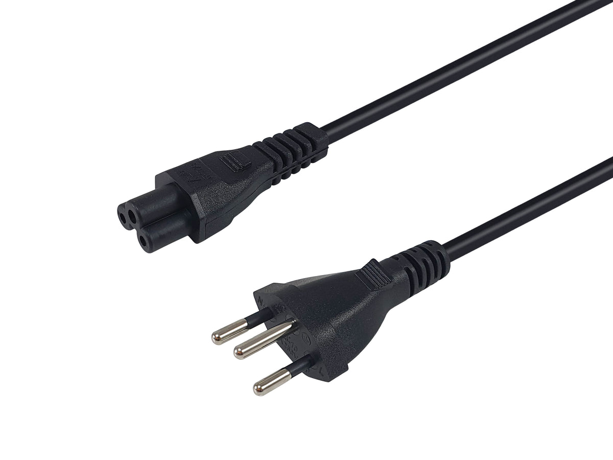 Equip Hochwertiges Netzkabel, T12 auf C5, 1,8m