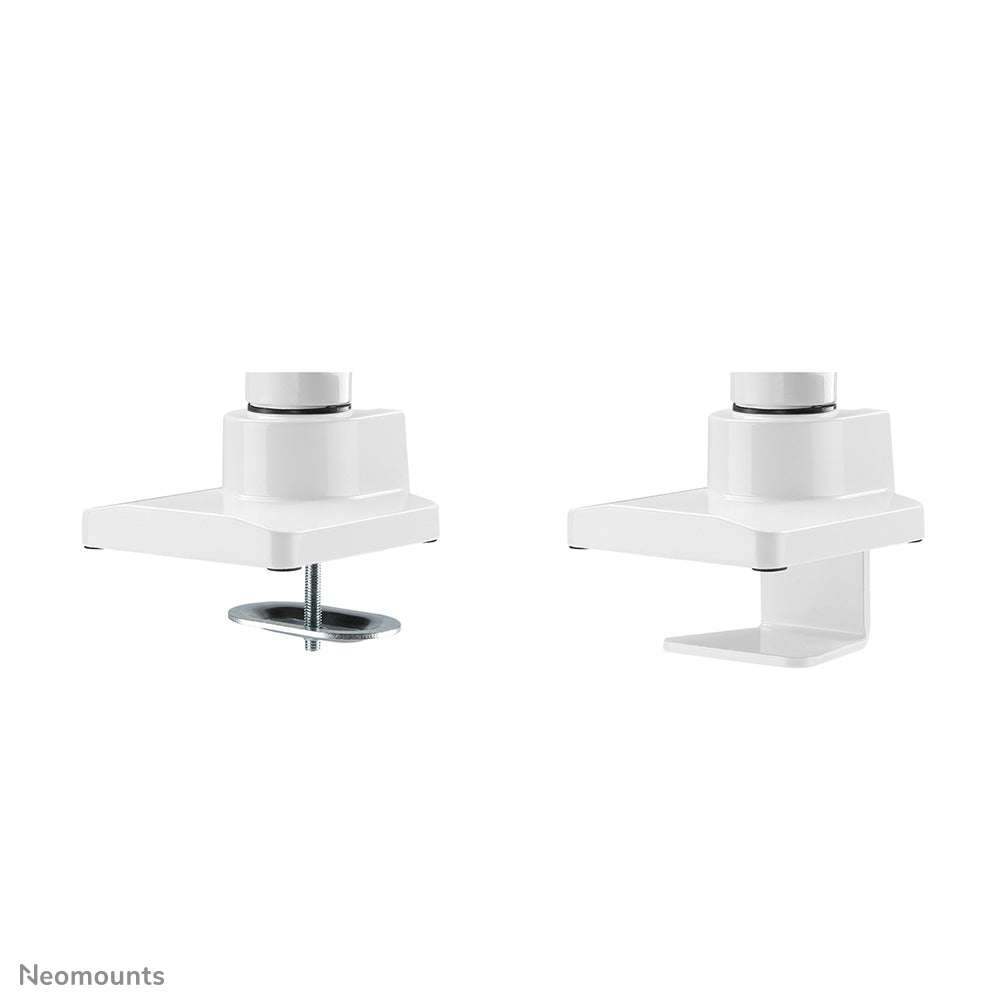 Neomounts NM-D775WHITEPLUS Monitorarm 10-49" - Gasfeder - Topfix - 180°-Stopp