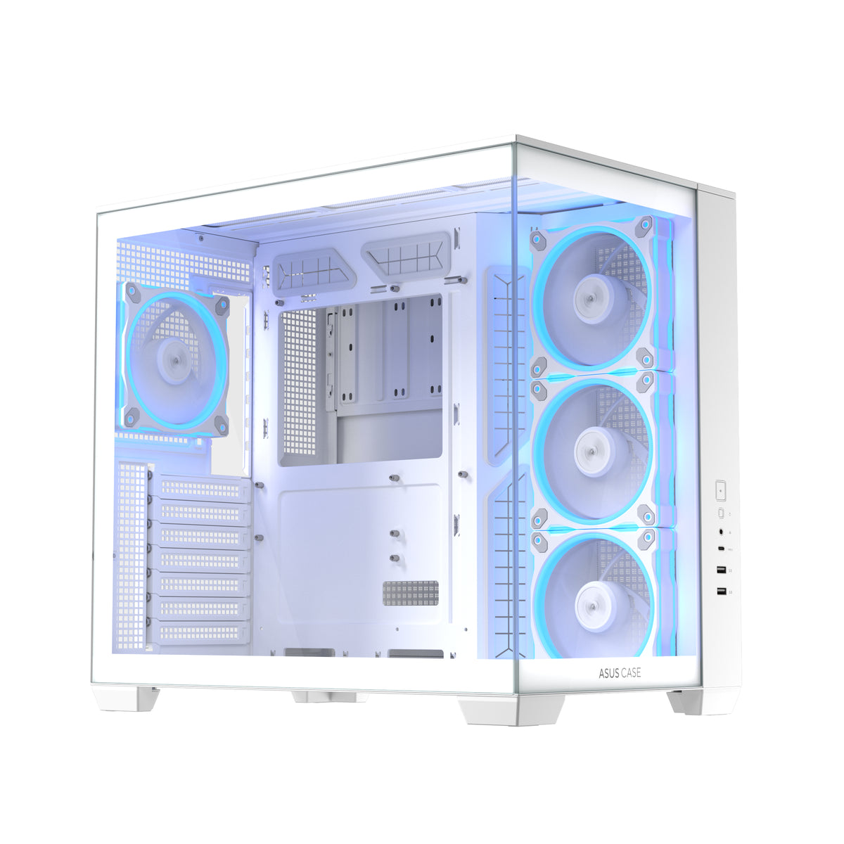 ASUS A32 Plus TG ARGB White Midi Tower Weiß