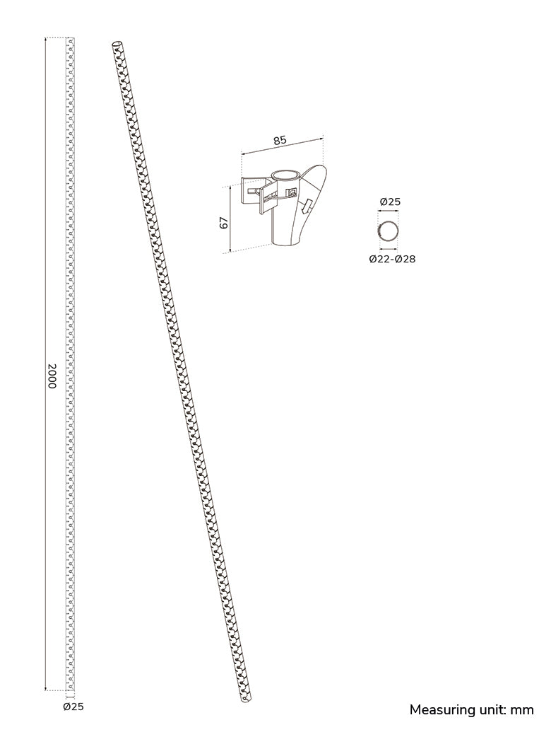Neomounts ADS06-142BL Kabelspirale - für 1-5 Kabel - universal