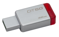 Kingston Technology DataTraveler 50 32GB USB-Stick USB Typ-A 3.2 Gen 1 (3.1 Gen 1) Rot, Silber