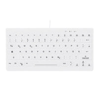 Contour Design Active Key Contour QuickClean Medizinische Tastatur Abnehmbare Abdeckung Mini Kabelgebunden Weiß DE C4112